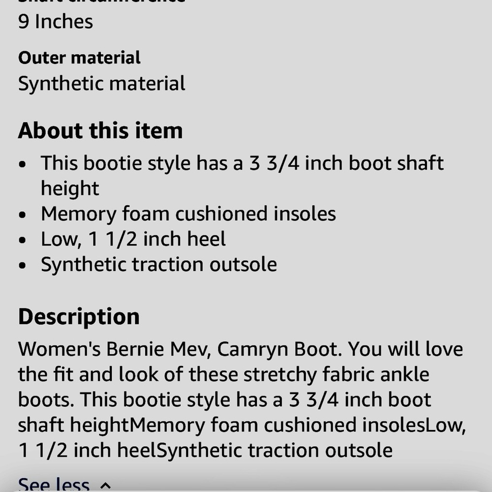 NWOB bernie mev. Camryn wedge stretch bootie! - Picture 3 of 14